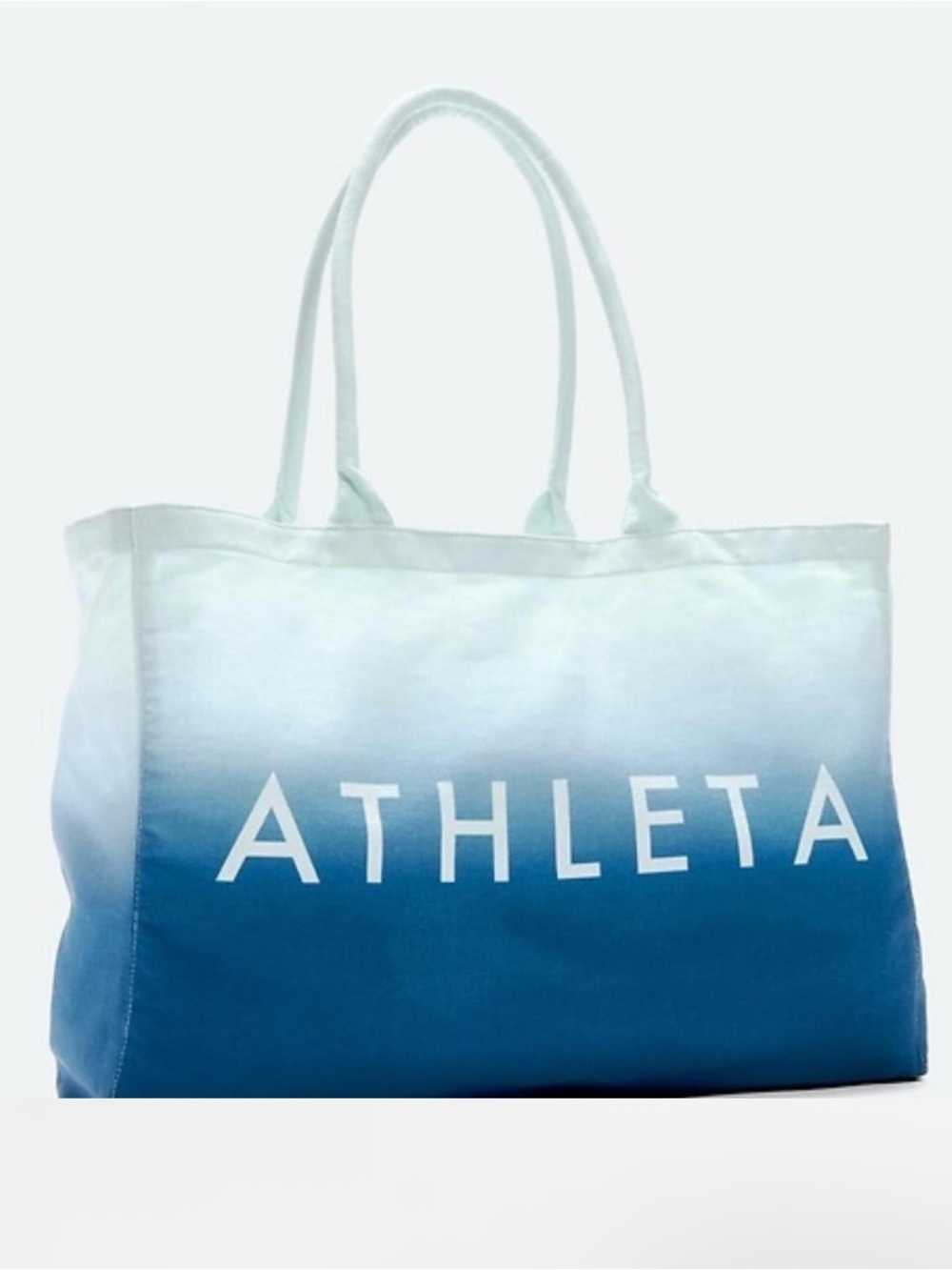 Athleta White-to-Blue Ombre Tote